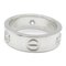 CARTIER Love half diamond ring Ring Clear K18WG[WhiteGold] Clear, Image 3