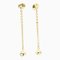 Cartier Trinity De Diamond Pink Gold [18K],White Gold [18K],Yellow Gold [18K] Drop Earrings Gold, Set of 2 1