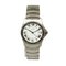 Uhr mit Quarzweißem Zifferblatt aus Edelstahl von Cartier 2