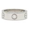 CARTIER Love half diamond ring Ring Clear K18WG[WhiteGold] Clear, Image 2