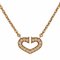 C Heart 18k Gold Diamond Necklace from Cartier 1