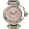 Stainless Steel Quartz Analog Display Ladies Pink Dial Watch from Cartier 1