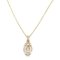 CARTIER Double C Necklace Necklace Clear K18PG[Rose Gold] Clear 2