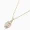 CARTIER Double C Necklace Necklace Clear K18PG[Rose Gold] Clear 1