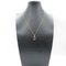 CARTIER Double C Necklace Necklace Clear K18PG[Rose Gold] Clear 9
