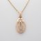 CARTIER Logo double diamond Necklace Necklace Clear K18PG[Rose Gold] Clear, Image 5