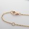 CARTIER Logo double diamond Necklace Necklace Clear K18PG[Rose Gold] Clear, Image 4