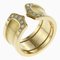CARTIER 2C C2 Ring No. 10 18K K18 Yellow Gold Diamond Women's, Image 1