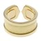 CARTIER 2C C2 Ring No. 10 18K K18 Yellow Gold Diamond Women's, Image 5