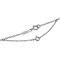 CARTIER Halskette Damen Marke 750WG Diamant Hindu Weißgold Schmuck Poliert 7