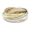 Bague CARTIER Trinity 5P Clear K18 [Yellow Gold] K18PG[Rose Gold] Clear 2