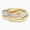Bague CARTIER Trinity 5P Clear K18 [Yellow Gold] K18PG[Rose Gold] Clear 1
