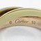 CARTIER Trinity 5P dialing Ring Clear K18 [Yellow Gold] K18PG[Rose Gold] Clear 3