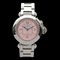Miss Pasha Wrist Watch with Quartz Pink in Stainless Steel from Cartier 1