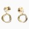 Cartier Trinity De B8043200 Diamond Pink Gold [18K],White Gold [18K],Yellow Gold [18K] Drop Earrings Gold, Set of 2 1