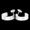 Cartier Love Earrings No Stone White Gold [18K] Half Hoop Earrings Silver, Set of 2, Image 1