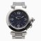 CARTIER Pasha C Wrist Watch W31047M7 Mechanical Automatic Blue Stainless Steel W31047M7 1