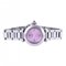 Uhr mit rosa Zifferblatt aus Edelstahl von Cartier 2