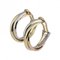 Cartier Trinity Earrings/Earrings K18Yg Yellow Gold K18Pg Pink K18Wg White, Set of 2 2