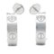 Cartier Love Hoop Earrings Pierced Earrings Silver K18Wg[Whitegold] Silver, Set of 2 2