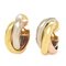 Cartier Trinity Earrings Three Color Gold K18Pg Yg Wg, Set of 2 5