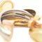 Cartier Trinity Earrings Three Color Gold K18Pg Yg Wg, Set of 2 4