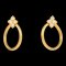 Cartier Hindu Diamond Hoop Earrings K18Yg, Set of 2 1