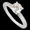 CARTIER 1895 Diamond 0.64ct Solitaire Ring #49 Pt950 Women's, Image 1