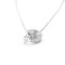 Collar de diamantes CARTIER Baby Love en oro blanco [18K] con diamantes para hombre, collar con colgante de moda para mujer [Silver], Imagen 5