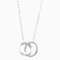 CARTIER Baby Love Diamond Necklace White Gold [18K] Diamond Men,Women Fashion Pendant Necklace [Silver] 1