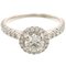 CARTIER #50 Destine Solitaire Diamond Ladies Ring Pt950 Platinum No. 9.5, Image 4