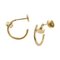 Cartier Just Ankle K18Yg Yellow Gold Earrings, Set of 2, Image 2