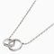 CARTIER Collier Diamant Baby Love K18 Or Blanc Femme 1