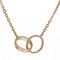 CARTIER Baby Love Necklace 18K K18 Pink Gold Diamond Unisex, Image 3