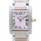 CARTIER Tank Française SM W51036Q4 '07 Asia Limited K18PG Pink Gold x Stainless Steel Women's Watch 39342 2
