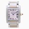 CARTIER Tank Française SM W51036Q4 '07 Asia Limited K18PG Pink Gold x Stainless Steel Women's Watch 39342 1