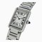 Lady's Quartz & Stainless Steel Tank Must Square Watch from Cartier, 1980s 1