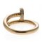 CARTIER Just Uncle Ring No. 10 18K K18 Pink Gold Diamond Women's 5