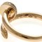 CARTIER Just Uncle Ring No. 10 18K K18 Pink Gold Diamond Women's 7