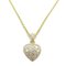 Collar CARTIER de diamantes en forma de corazón Collar Transparente K18 [Oro amarillo] Transparente, Imagen 3