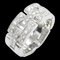 CARTIER Maillon PANTHERE heart half diamond Ring Clear K18WG[WhiteGold] Clear, Image 1