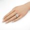 CARTIER Maillon PANTHERE heart half diamond Ring Clear K18WG[WhiteGold] Clear 6