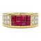 CARTIER Rubis/diamond diabolo ring Ring Pink Clear K18 [Yellow Gold] Rubis Pink Clear 2