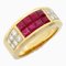 CARTIER Rubis/diamond diabolo ring Ring Pink Clear K18 [Yellow Gold] Rubis Pink Clear 1