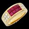 CARTIER Rubis/diamond diabolo ring Ring Pink Clear K18 [Yellow Gold] Rubis Pink Clear 1