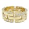 CARTIER Maillon PANTHERE Halbdiamant Ring Ring Clear K18 [Yellow Gold] Clear 3