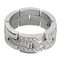 Triple Half Pave Diamond Maillon Panthere White Gold Ring from Cartier 5