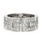Triple Half Pave Diamond Maillon Panthere White Gold Ring from Cartier 1