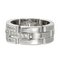 Triple Half Pave Diamond Maillon Panthere White Gold Ring from Cartier 2