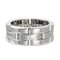 Triple Half Pave Diamond Maillon Panthere White Gold Ring from Cartier 3